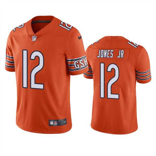 Nike Men & Women & Youth Chicago Bears #12 Velus Jones Jr. Orange Vapor untouchable Limited Stitched Jersey,We sell and wholesale Nike Men & Women & Youth Chicago Bears #12 Velus Jones Jr. Orange Vapor untouchable Limited Stitched Jersey on line form chian!